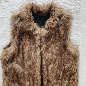 faux fur vest
